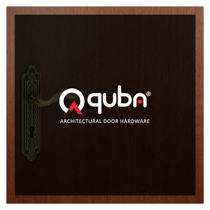 Quba Mortise Lock I Mortise Door Handle Lock for Main & Internal Door in Residential & Commercial Spaces I 10 Inch Plate Handle Set with Lock Body, Handle & Keys