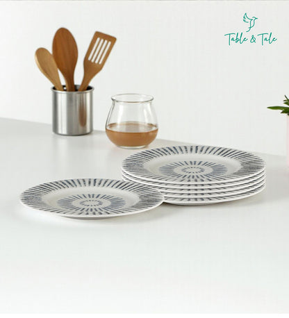 Table & Tale Premium Porcelain Salad Plate | Heritage Blue