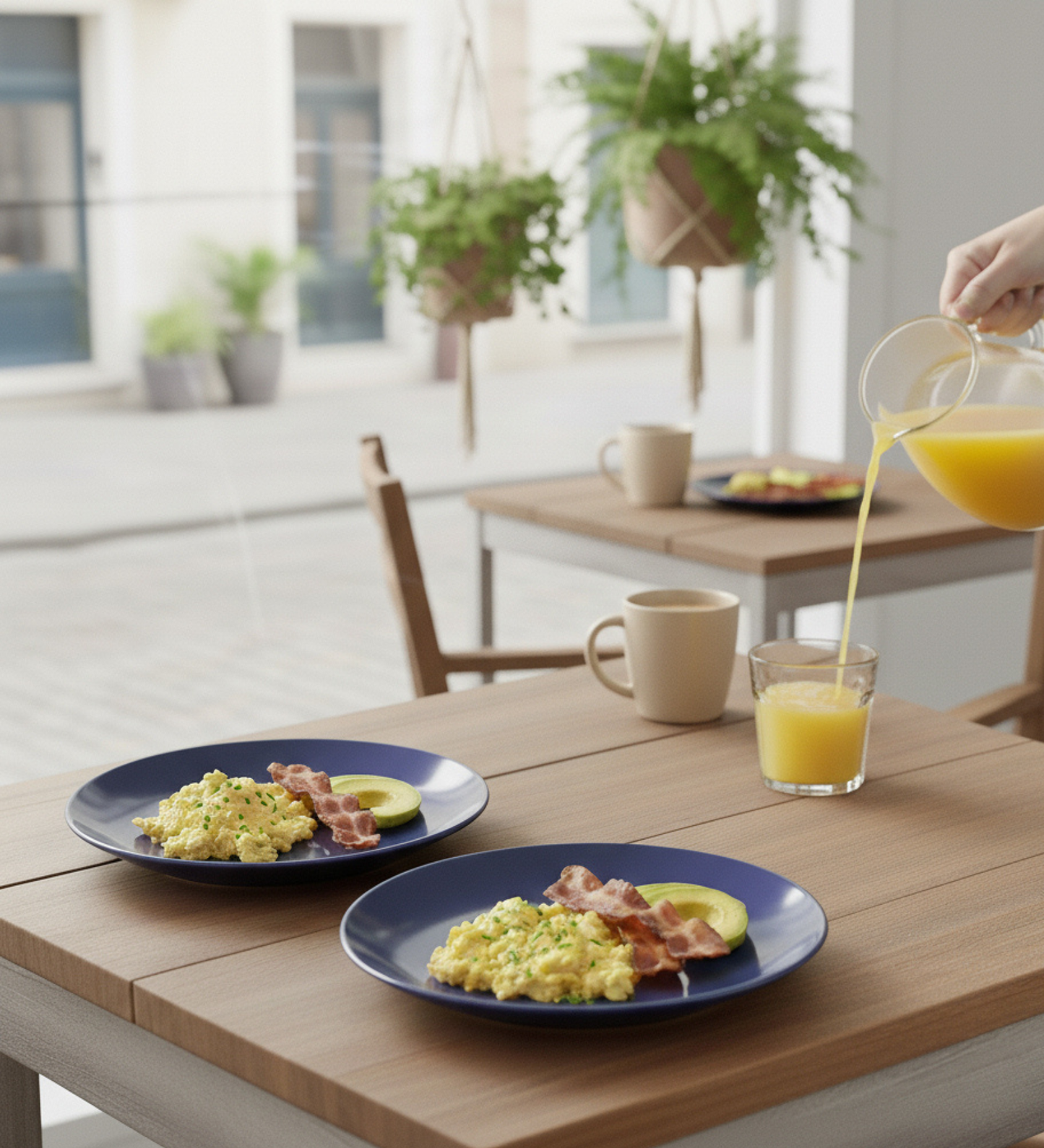 Table & Tale Premium Porcelain Salad Plate | Cobalt Blue