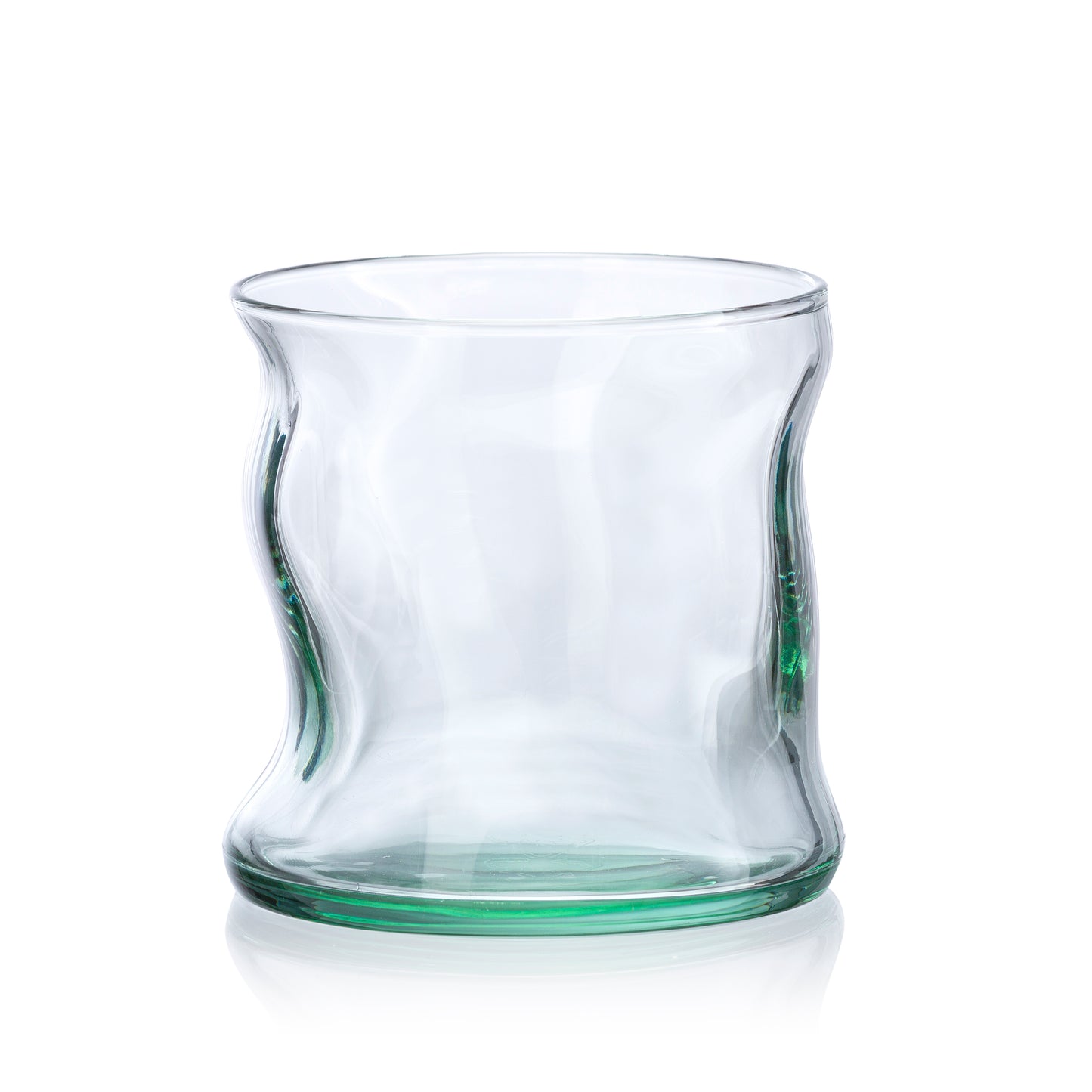 Pasabahce Amorf Eco Friendly Green Glass, Transparent 340 ml in Set of 4 Pcs, Perfect fit for Whisky/Juice.
