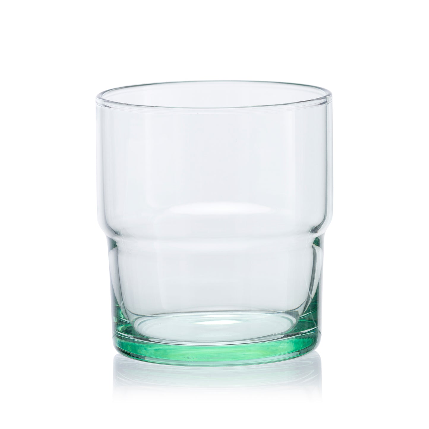 Pasabahce Hill Eco Friendly Glass Green Transparent 300 ml  Set of 4 Pcs, Perfect fit for Water/Juice.