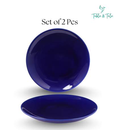 Table & Tale Premium Porcelain Salad Plate | Cobalt Blue