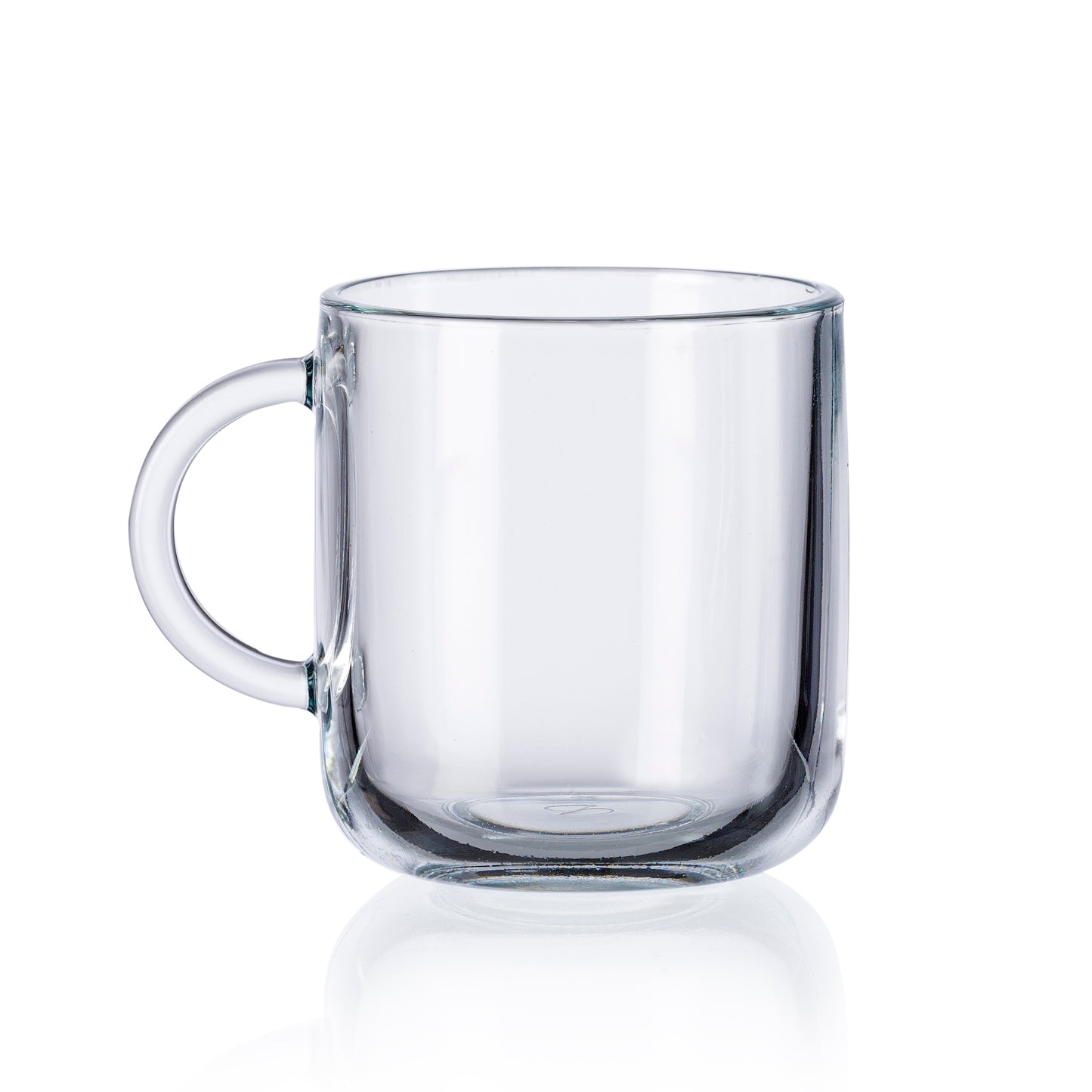 Pasabahce Iconic Glass Mug Transparent 245 ml in Set of 6 Pcs, Perfect fit for Milk/Tea/Coffee.