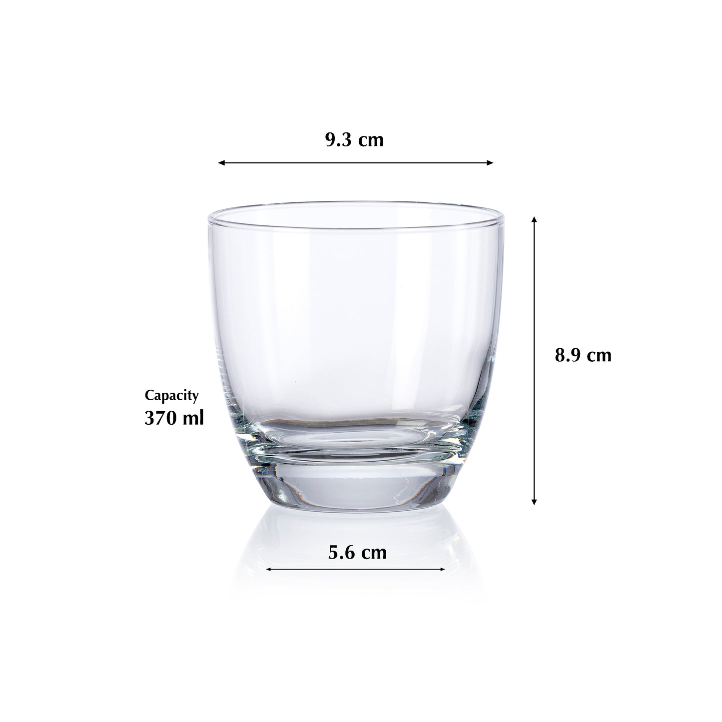 Pasabahce Lyric Glass Set Transparent 370 ml in Set of 6 Pcs