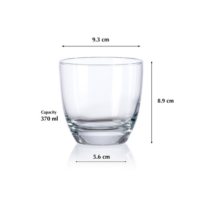 Pasabahce Lyric Glass Set Transparent 370 ml in Set of 6 Pcs