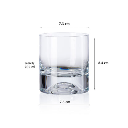 Pasabahce Holiday Glass Transparent 205 ml in Set of 6 Pcs