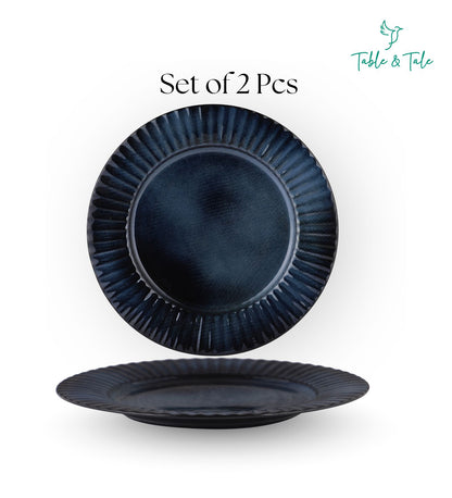 Table & Tale Luxury Porcelain Dinner Plates | Midnight Blue