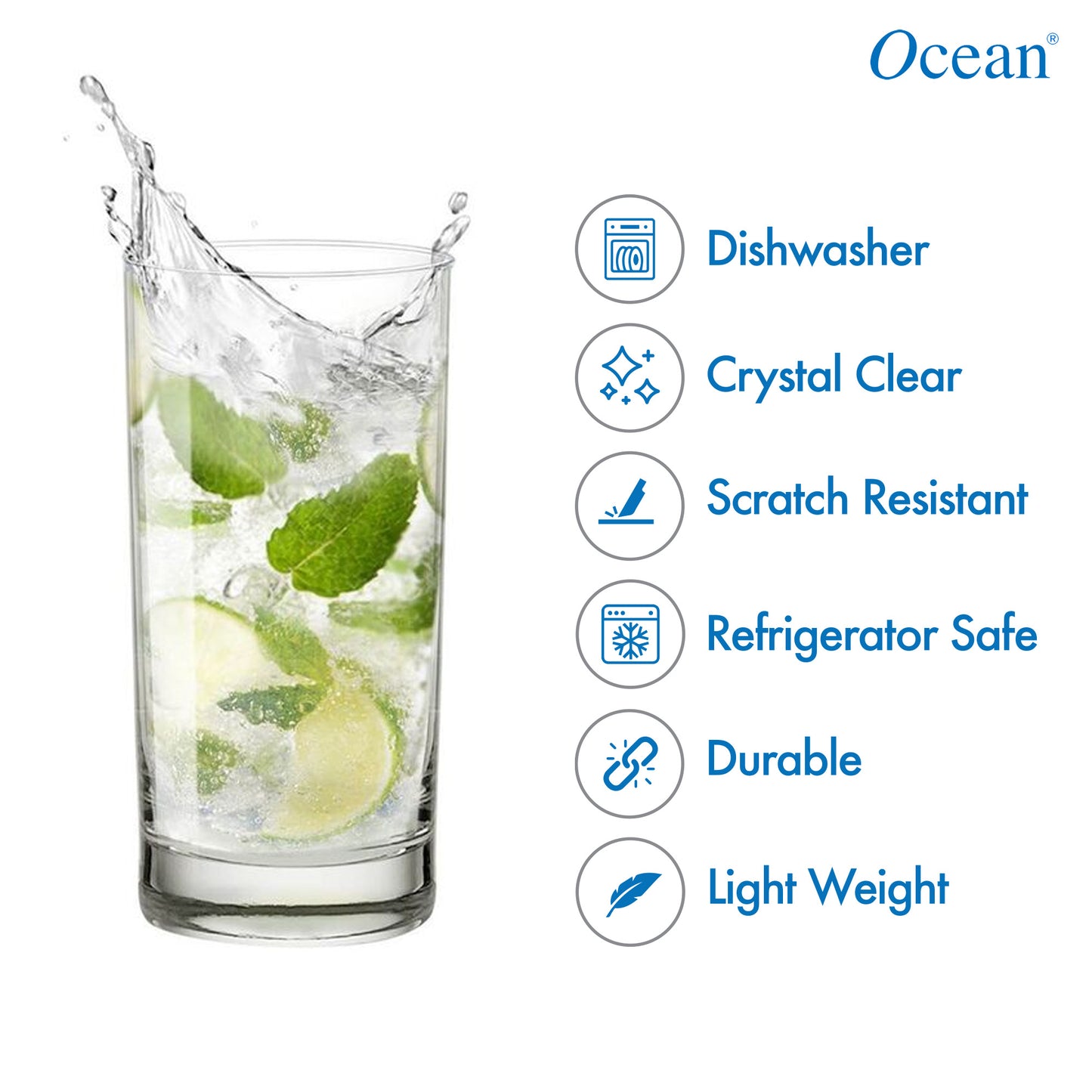 Ocean San Marino Water Glass, 290ml