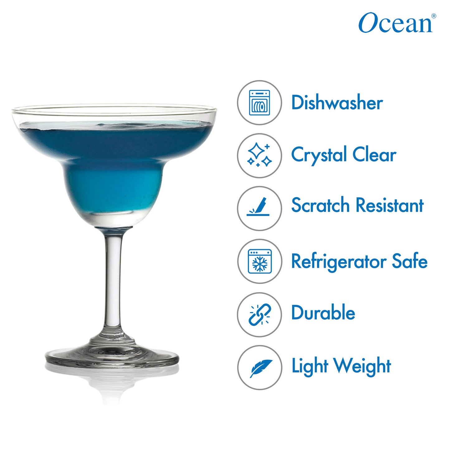 Ocean Classic Margarita Glass 200ML-Set of 6