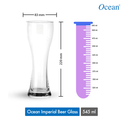 Ocean Imperial Beer Glass, 545 ml (Set of 6)