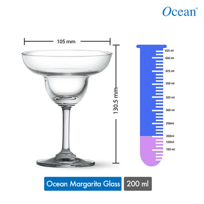 Ocean Classic Margarita Glass 200ML-Set of 6