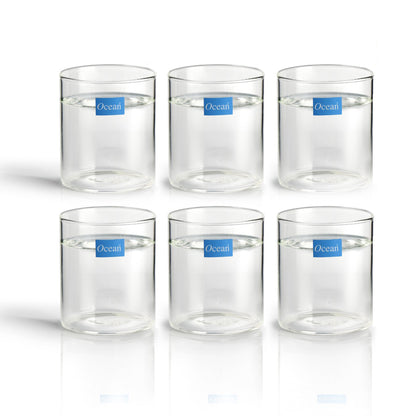 Ocean LUMI ROCK Borosilicate Glass,230ml-Set of 6