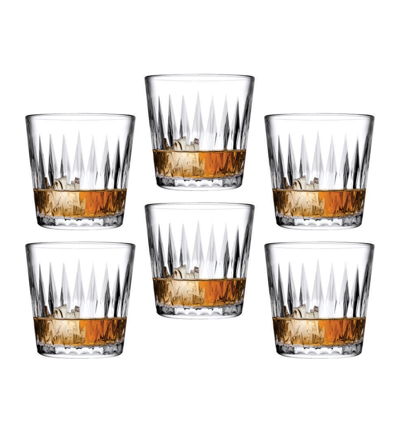 Pasabahce Luzia Glass Whiskey Glass Set 300 ml (Set of 6)