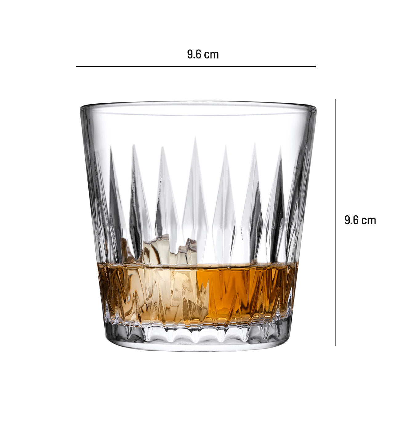 Pasabahce Luzia Glass Whiskey Glass Set 300 ml (Set of 6)