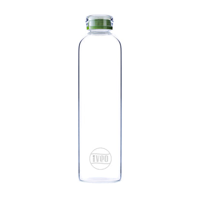 IVEO Aqua Glide 550ml Round Borosilicate Glass Bottle