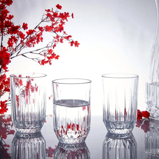 Pasabahce Echo Glass Water Glass Set 350 ml  (Set of 6)