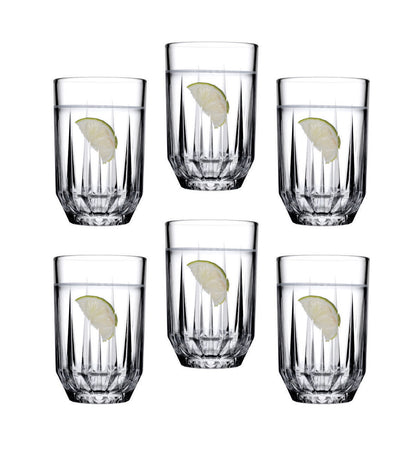 Pasabahce Echo Glass Water Glass Set 350 ml  (Set of 6)