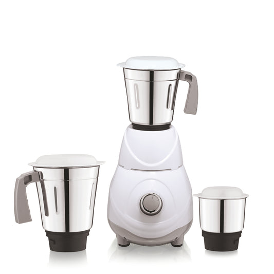 Echt RC 5s Mixer Grinder 550 Watt, 3 Stainless Steel Jars,Wet Jar (1500 ml), Multipurpose Jar (1000 ml), Chutney Jar (300 ml); with 3 Speed Control, with 2 years warranty, White