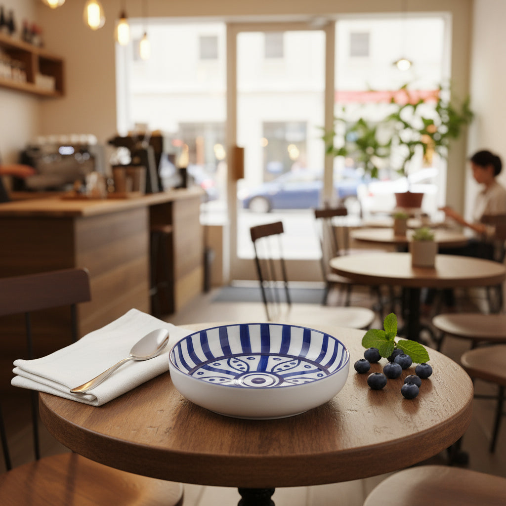 Table & Tale Fine Porcelain Bowl | Heritage Blue