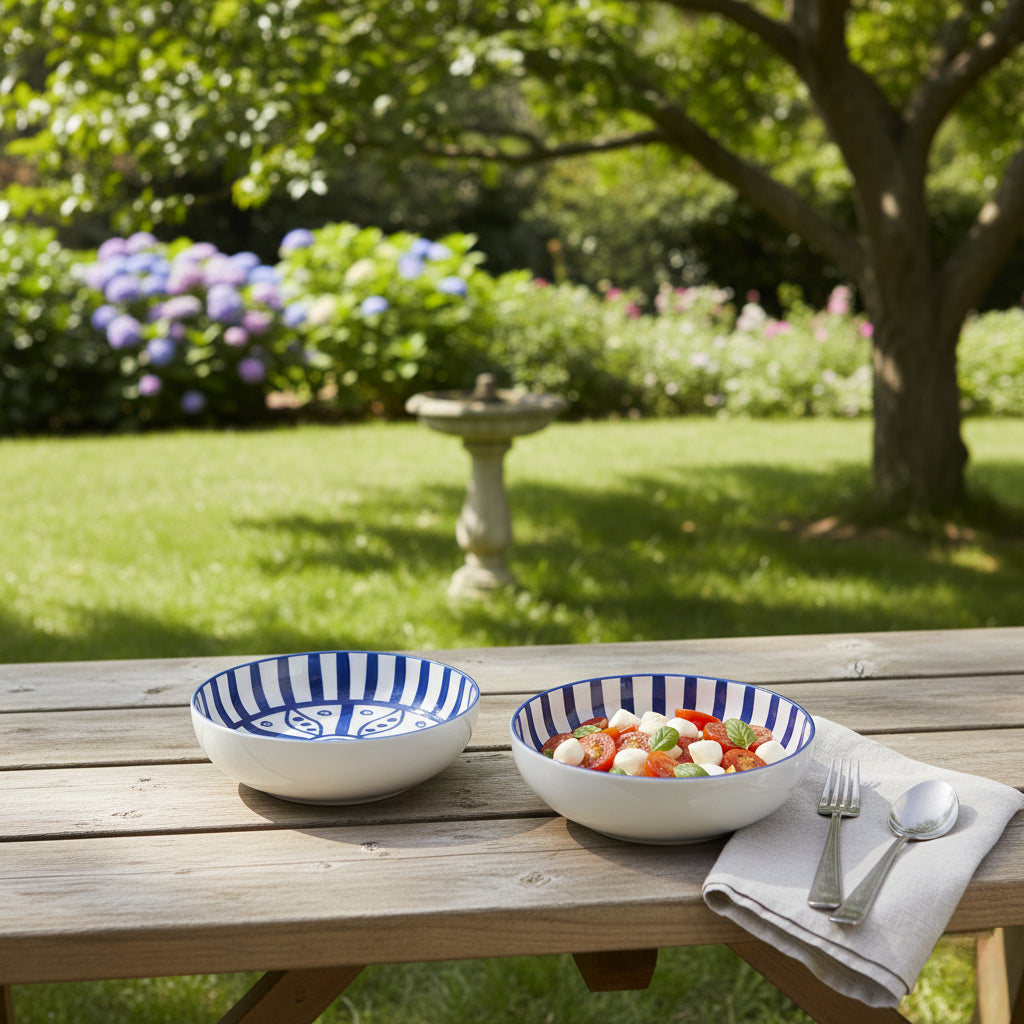 Table & Tale Fine Porcelain Bowl | Heritage Blue