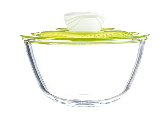 Sanjeev Kapoor Kingston High Borosilicate Mixing Bowl 1 PC 500 ML - Green Lid - with Gift Box