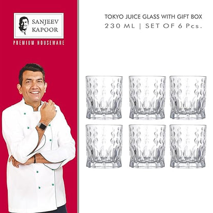 Sanjeev Kapoor Tokyo Juice Glass 230ml Set of 6Pc