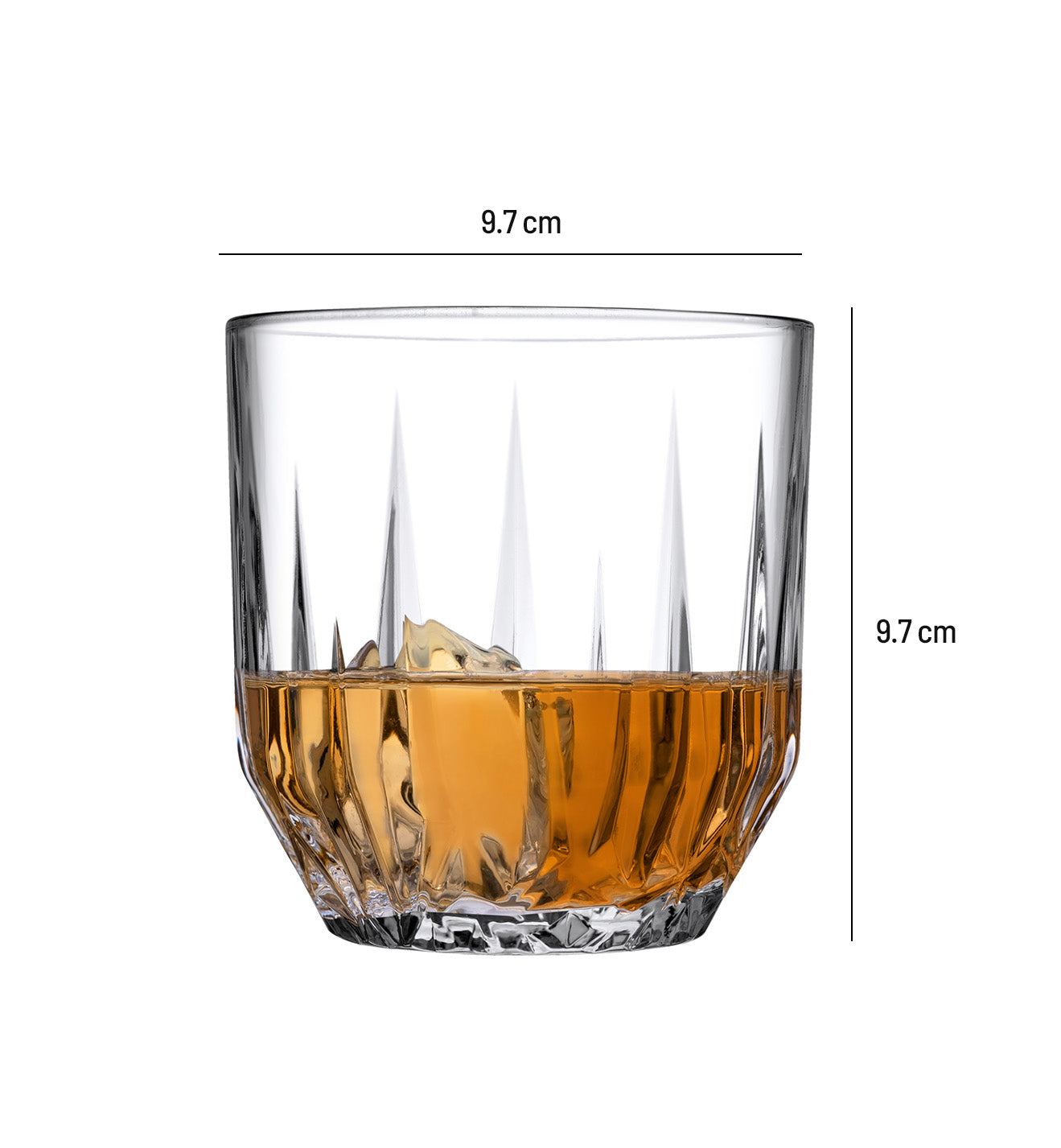 Pasabahce Echo Glass Whisky Glass 300 ml (Set of 6)