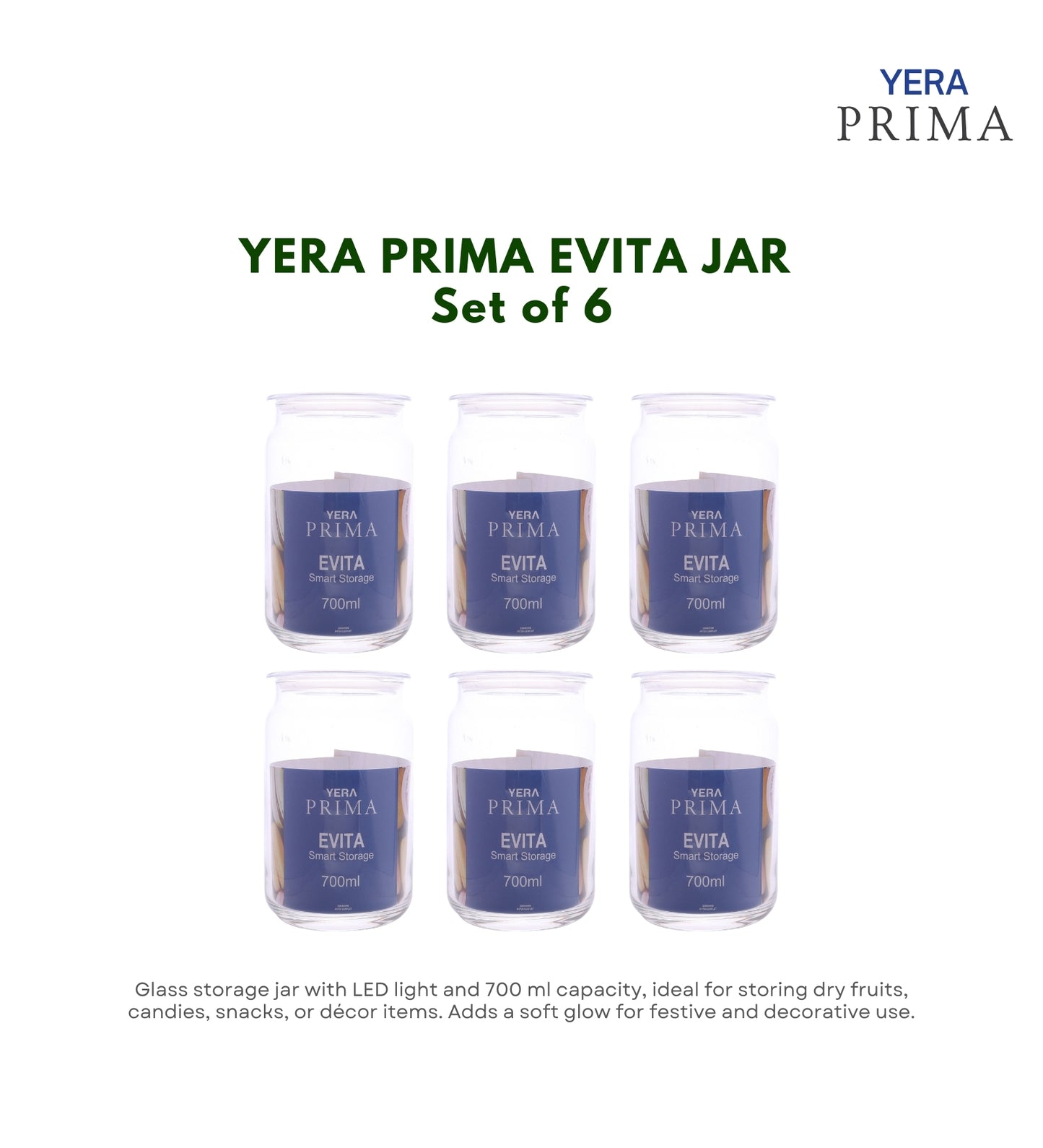 Yera Prima Evita Jar 700 Ml