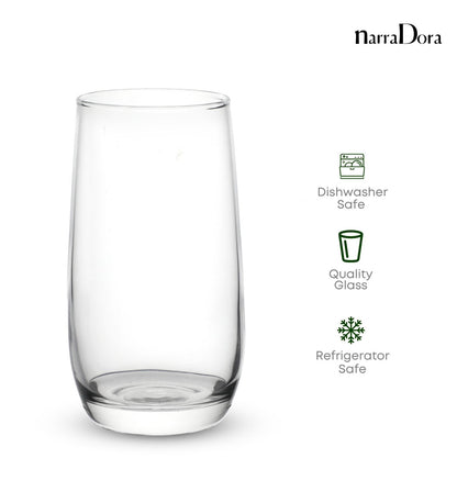 Narradora Long Drink Glass 360 ML - SET OF 6 PC