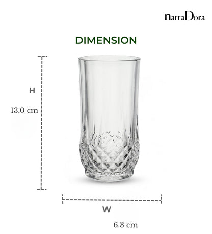 Narradora Water Glass 290 ML - SET OF 6 PCS