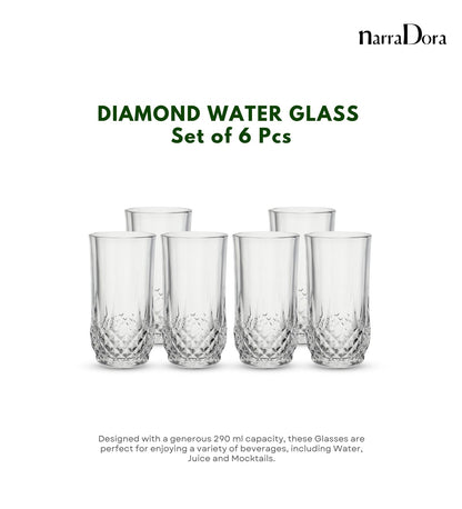 Narradora Water Glass 290 ML - SET OF 6 PCS