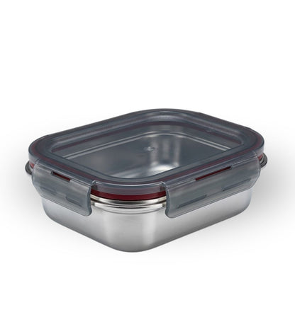 Narradora Fridge to Oven Microwave Stainless Steel Reusable Food Storage Containers 400 ML
