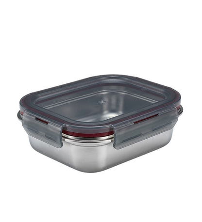 Narradora Fridge to Oven Microwave Stainless Steel Reusable Food Storage Containers 550 ML - Pack of 2