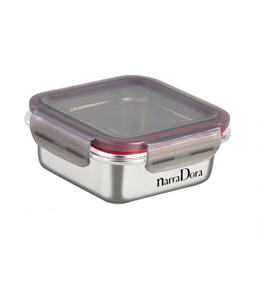 Narradora Fridge to Oven Microwave Stainless Steel Reusable Food Storage Containers 1500 ML