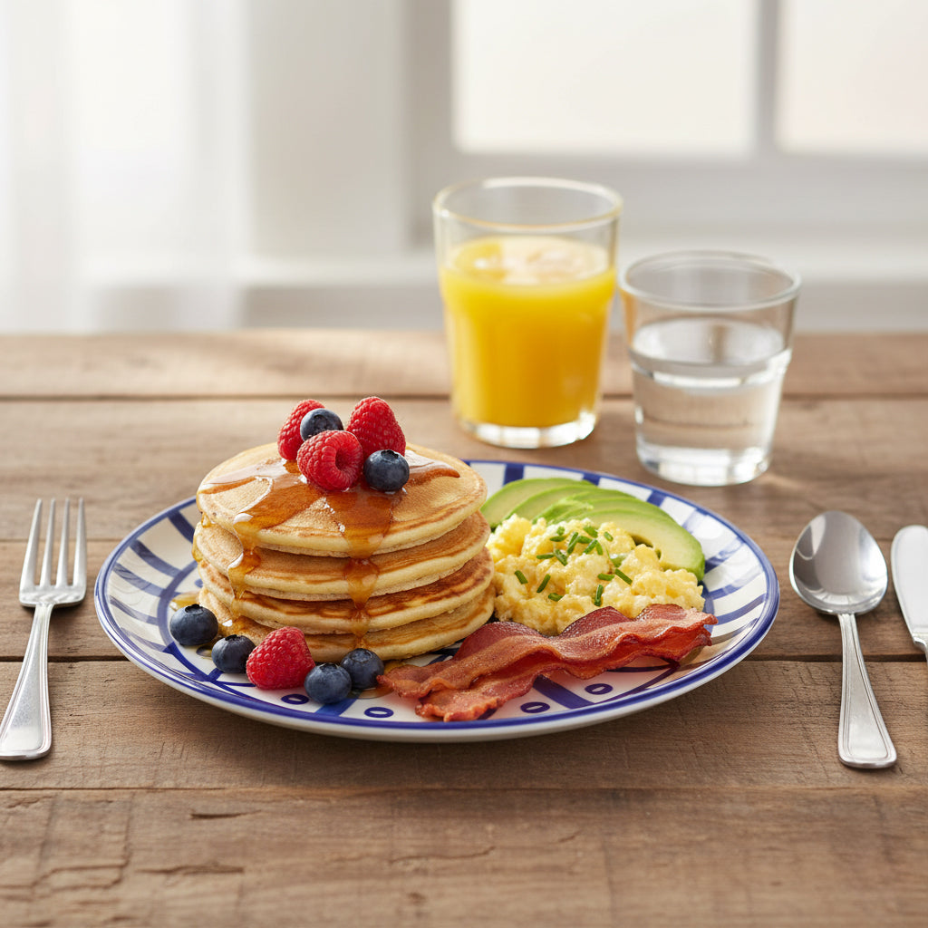 Table & Tale Luxury Porcelain Dinner Plates | Heritage Blue