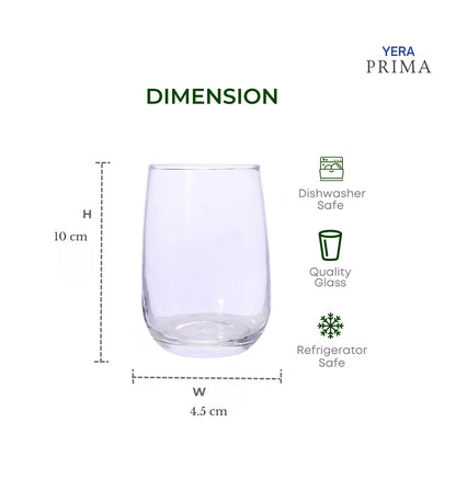 Yera Prima Aqua Water Juice Cocktail Glasses 260 Ml