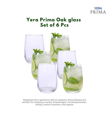 Yera Prima Aqua Water Juice Cocktail Glasses 260 Ml