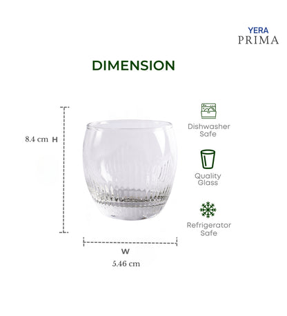 Yera Prima Zest Whisky Scotch Water Glasses 345 Ml