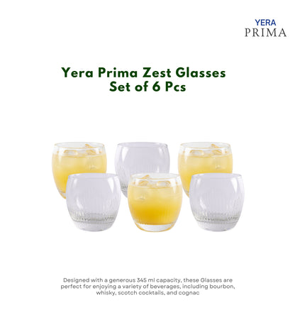 Yera Prima Zest Whisky Scotch Water Glasses 345 Ml