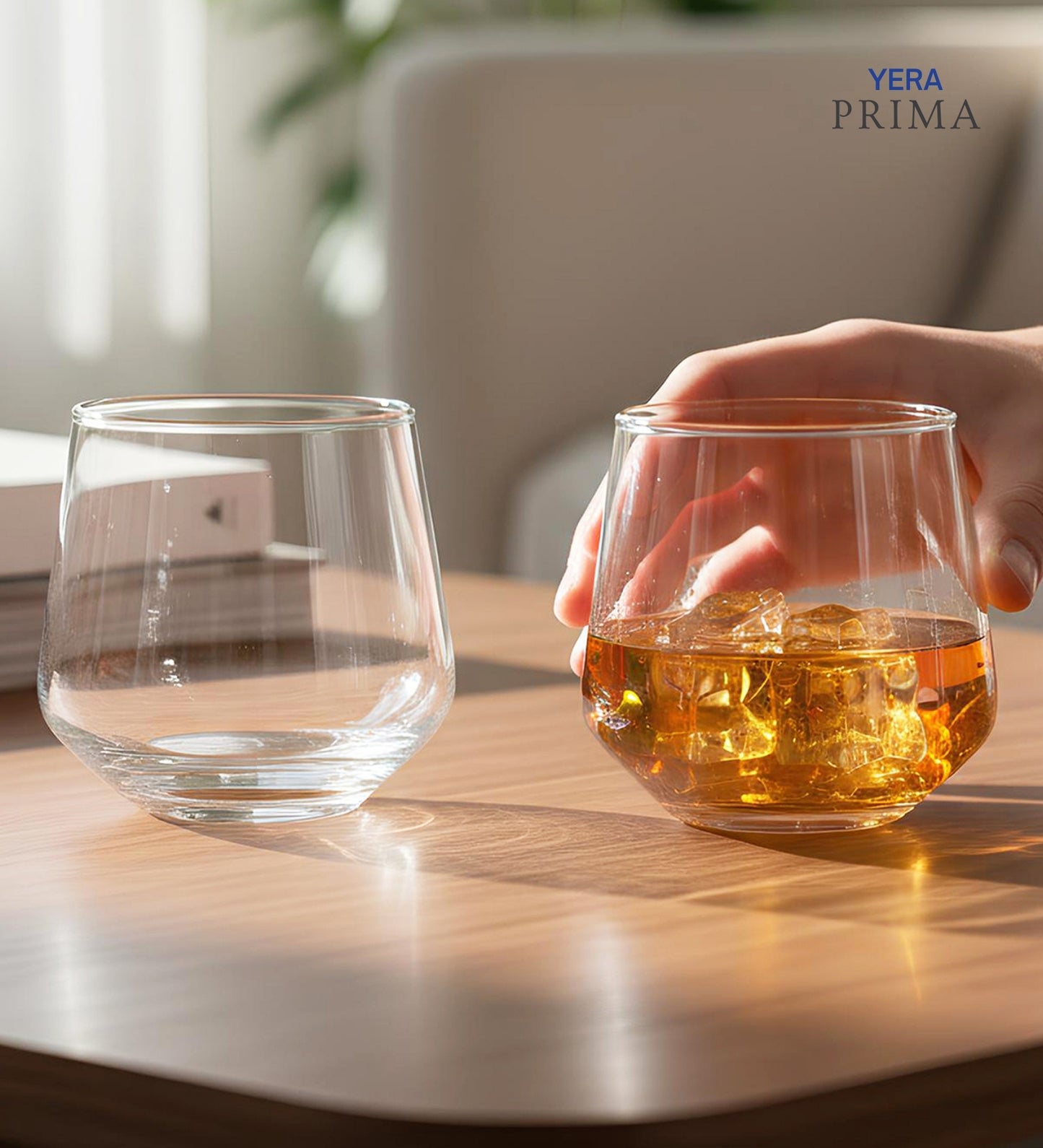 Yera Prima Oak Whisky Scotch Water Glasses 300 Ml
