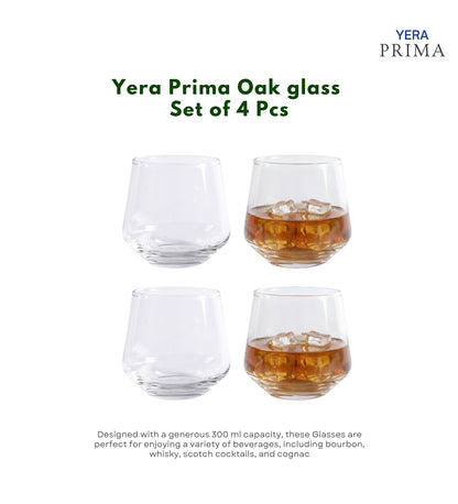 Yera Prima Oak Whisky Scotch Water Glasses 300 Ml