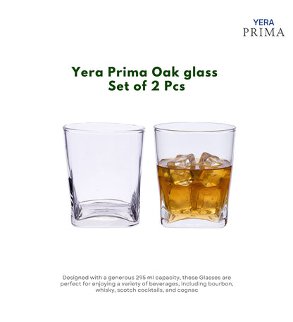 Yera Prima Oak Whisky Scotch Water Glasses 295 Ml
