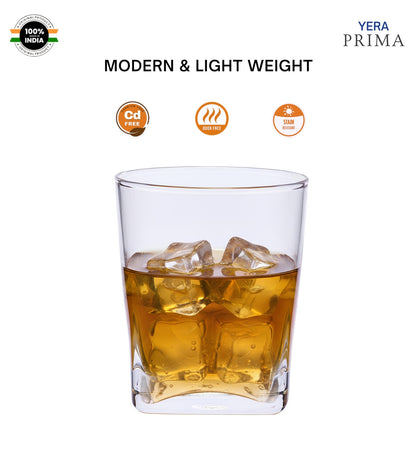 Yera Prima Oak Whisky Scotch Water Glasses 295 Ml