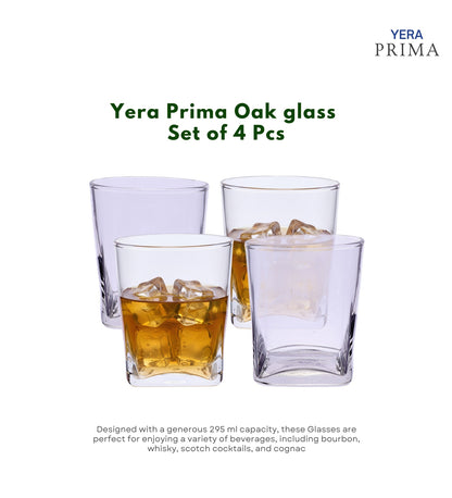 Yera Prima Oak Whisky Scotch Water Glasses 295 Ml