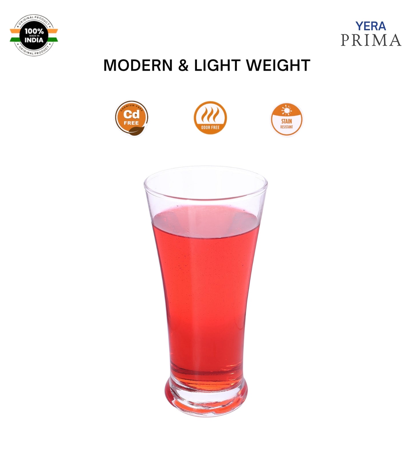 Yera Prima Pink Mocktail Cocktail Glasses 350 Ml