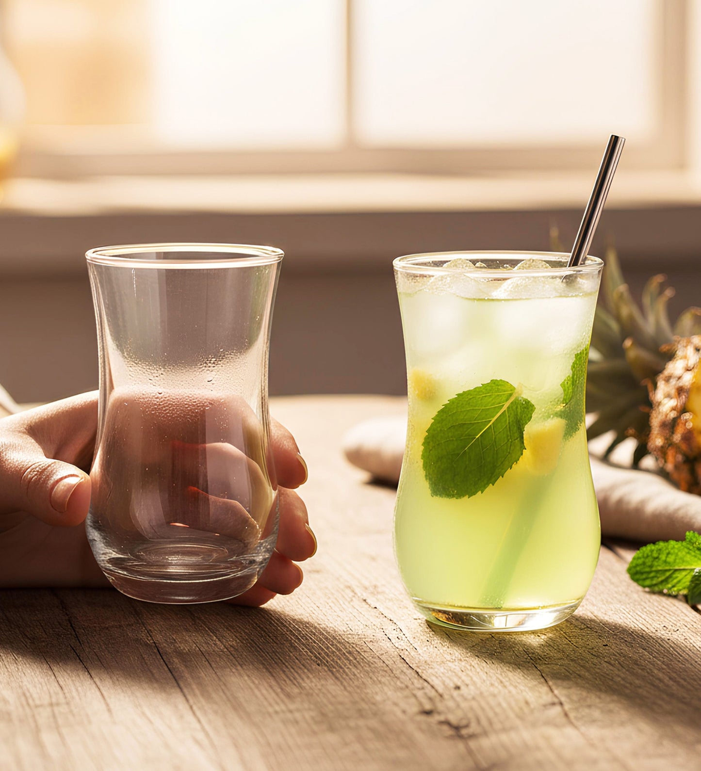 Yera Prima Zest Water Juice Cocktail Glasses 240 Ml