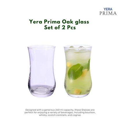 Yera Prima Zest Water Juice Cocktail Glasses 240 Ml