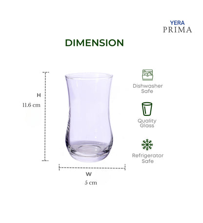 Yera Prima Zest Water Juice Cocktail Glasses 240 Ml