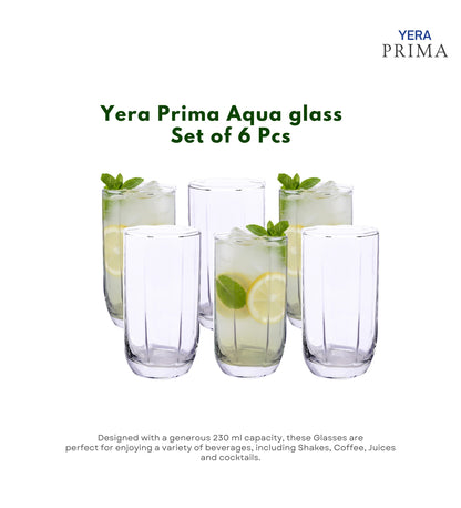 Yera Prima Aqua Water Juice Cocktail Glass 230 Ml