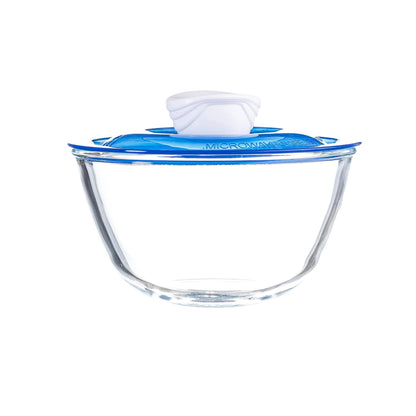 Sanjeev Kapoor Kingston High Borosilicate Mixing Bowl 1 PC 500 ML- Blue LId- with Gift Box